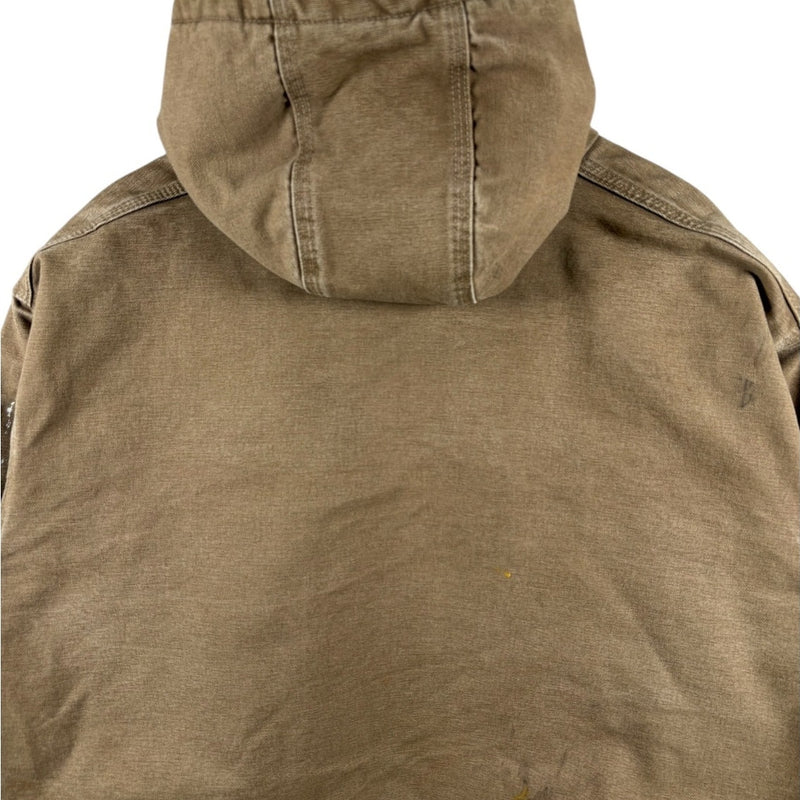 Vintage Carhartt Insulated Active Hoodie Full Zip Workwear Jacket