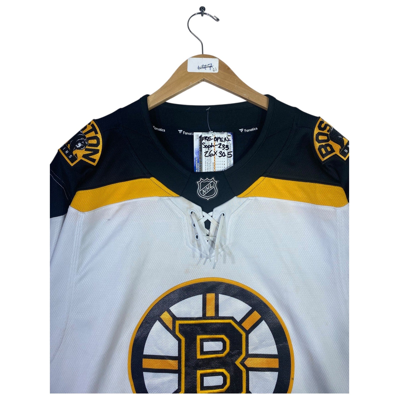 Vintage Fanatics NHL Boston Bruins Jersey