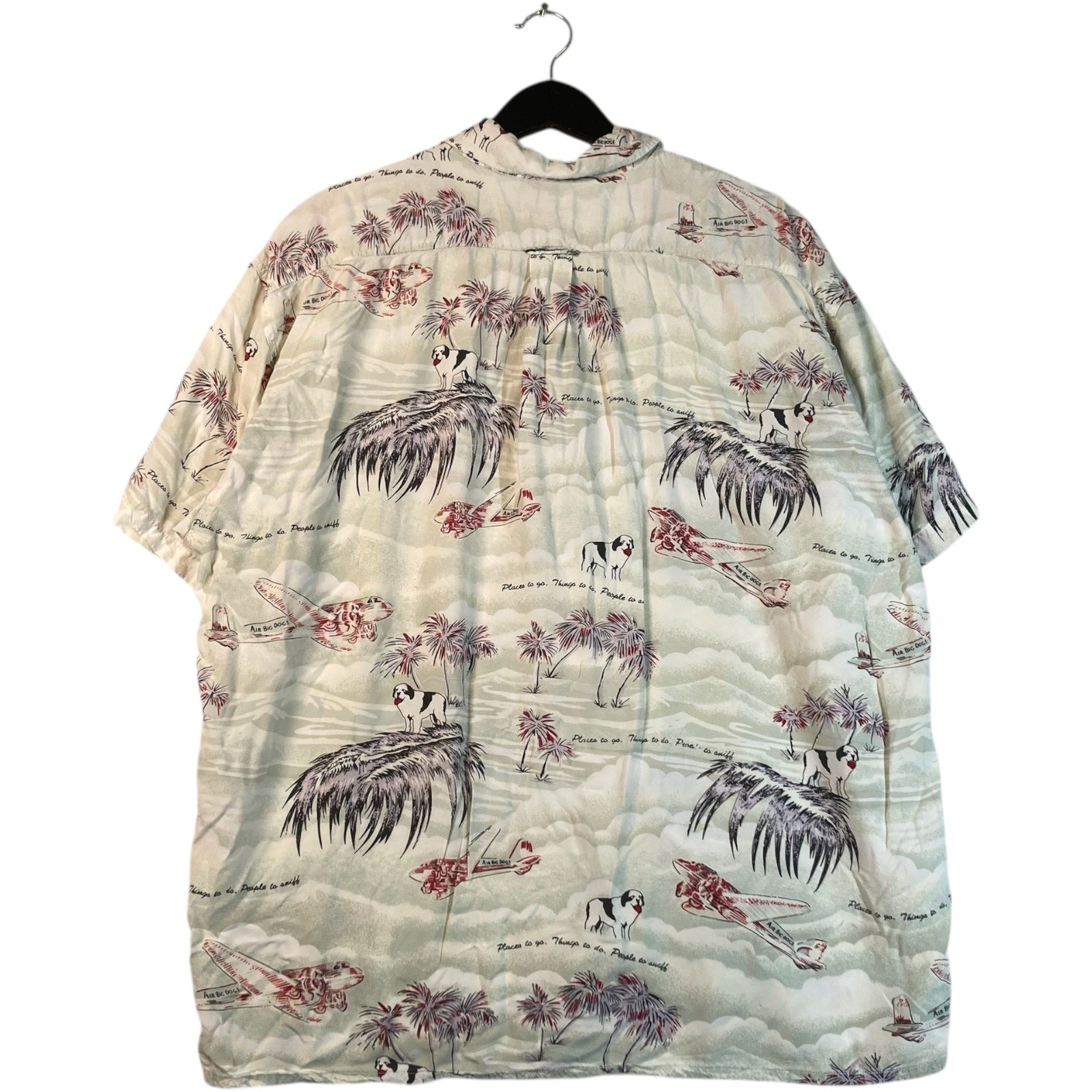 Vintage Big Dogs Hawaiian Short Sleeve Button Up