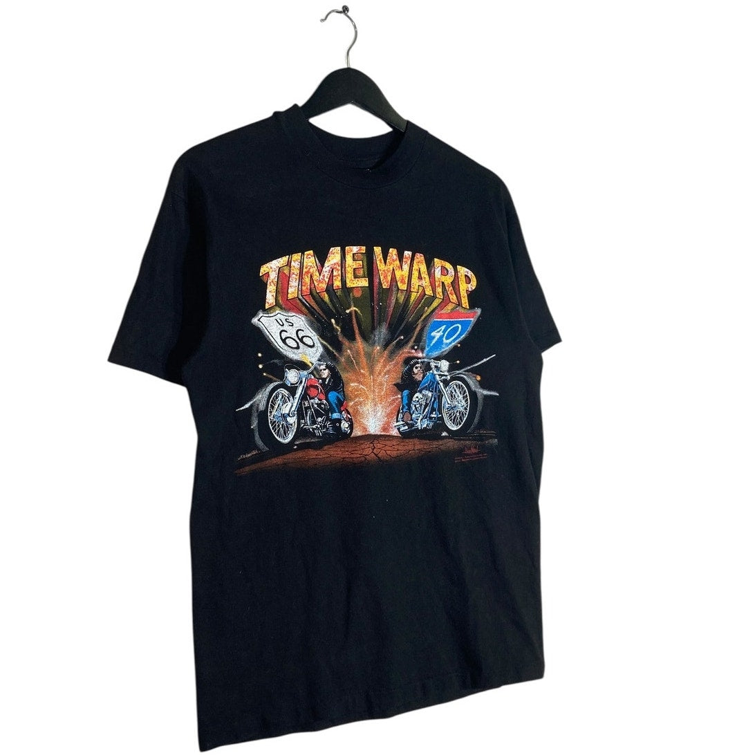Vintage Time Warp Roland's Motor Works Biker T-Shirt