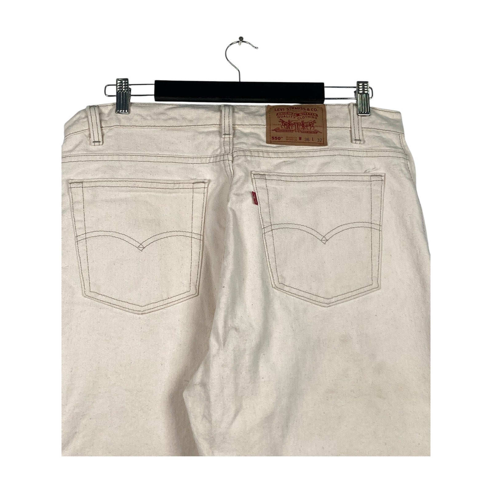Vintage White Levi's Denim Shorts 36