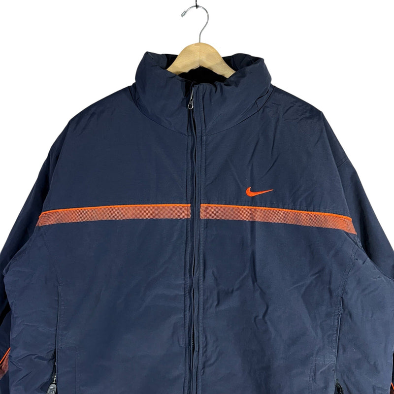 Vintage Nike ACG Mini Swoosh Logo Stripe Puffer Jacket