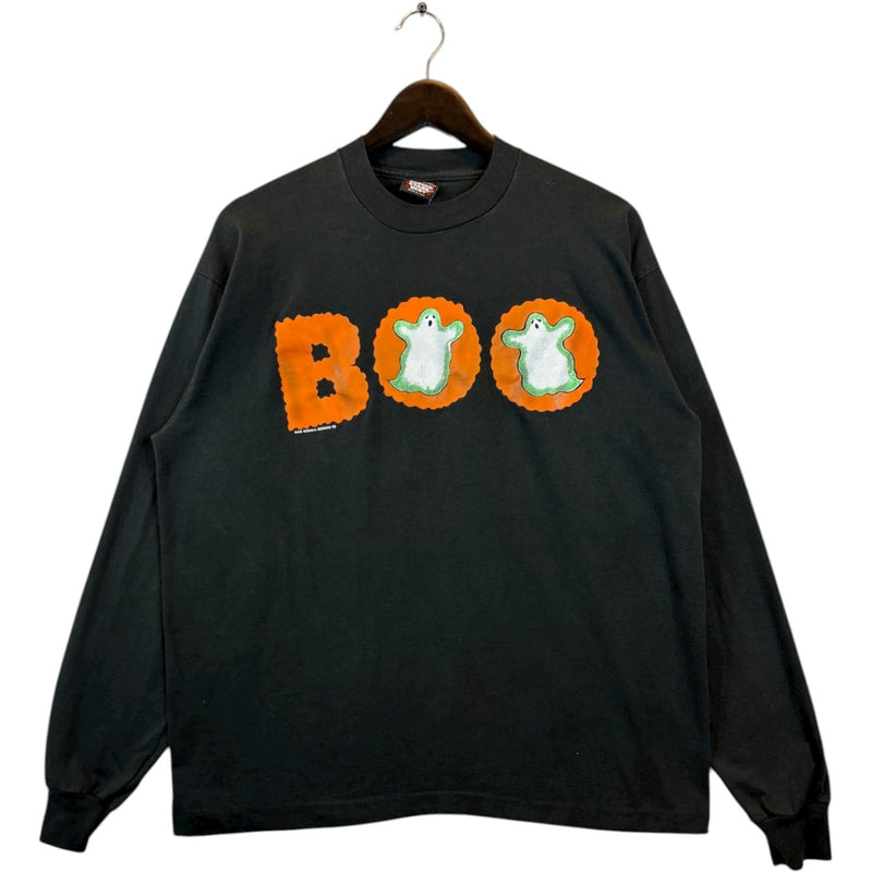 Vintage Halloween Ghosts BOO Long Sleeve