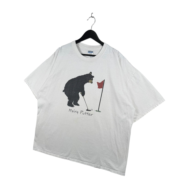 Vintage Hairy Putter Bear Gold Graphic T-Shirt
