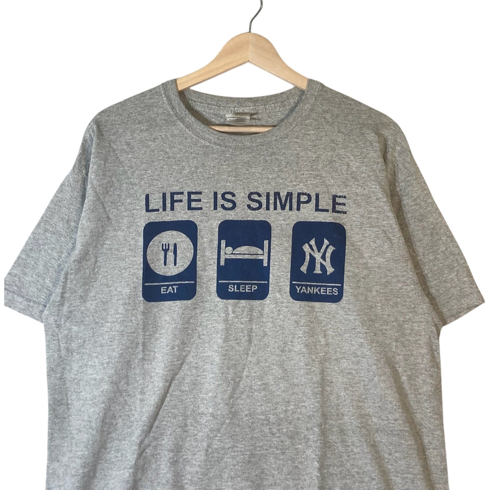 Vintage New York Yankees "Eat. Sleep. Yankees." MLB Tee