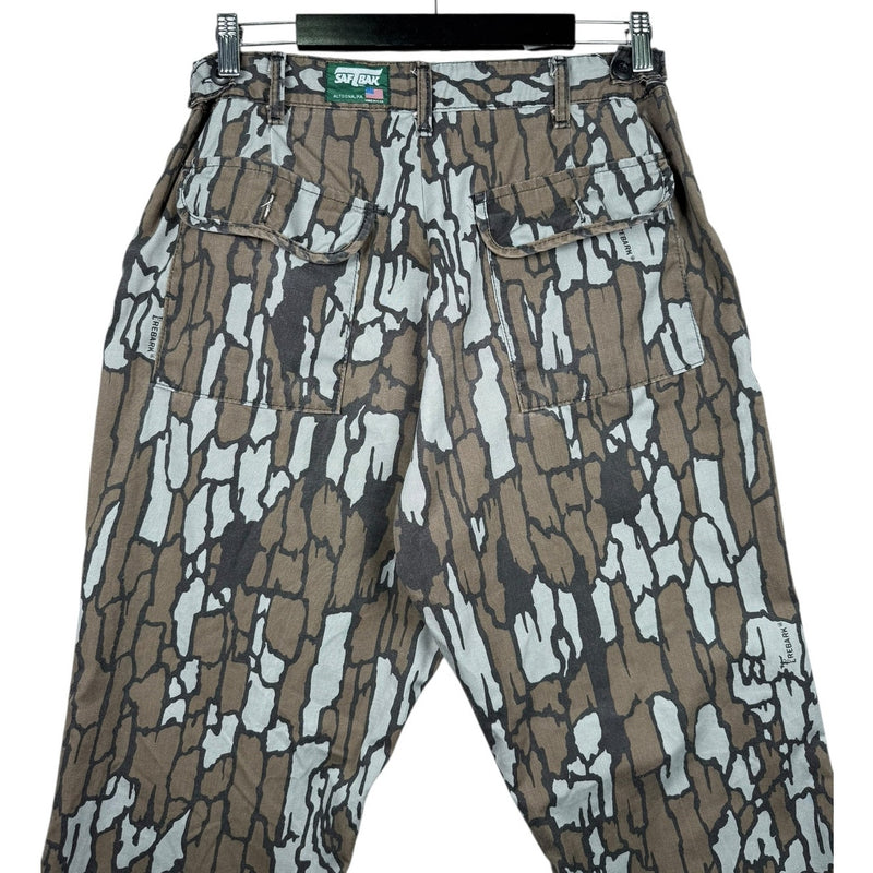 Vintage Tree Bark Camo Print Pants 35