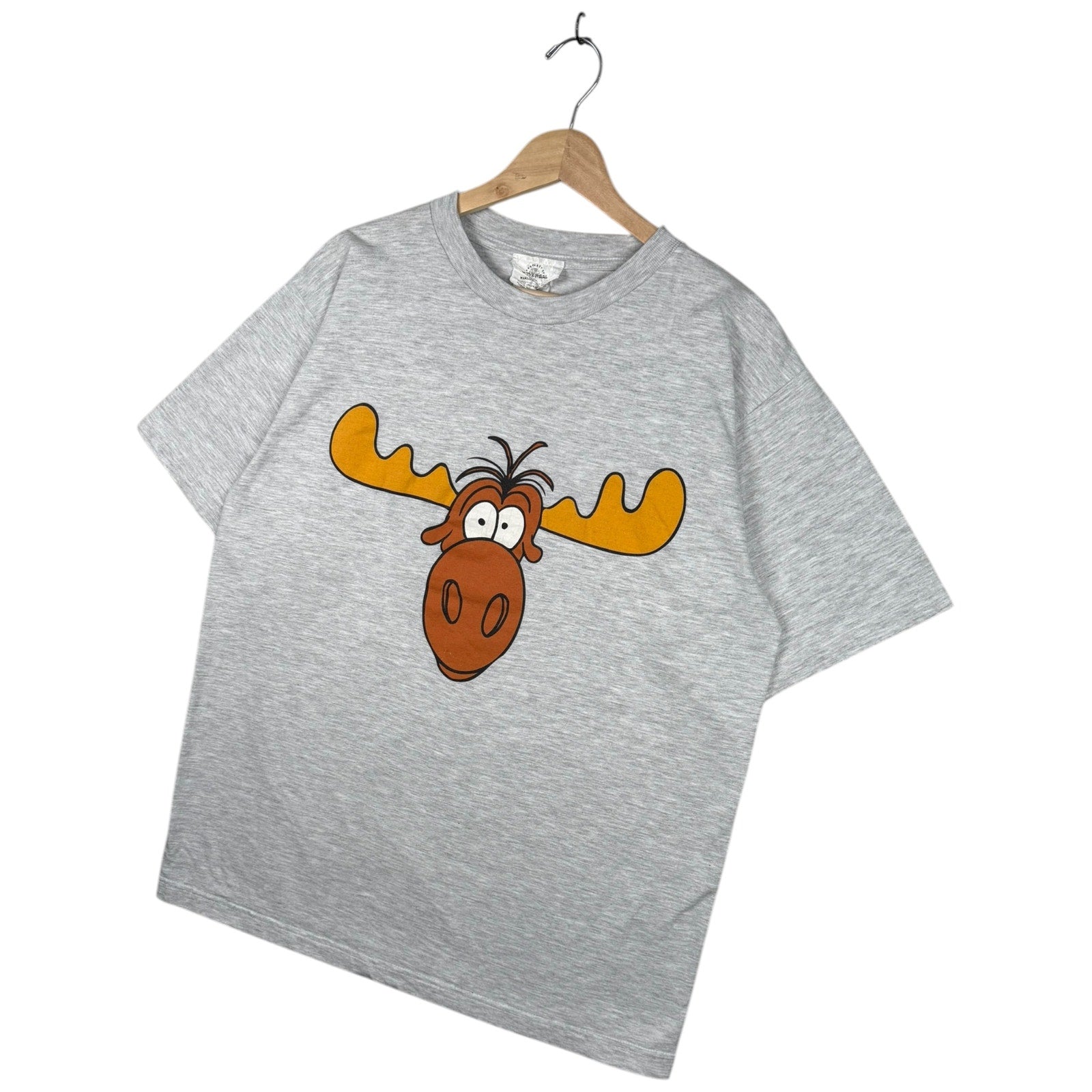 Vintage Rocky and Bullwinkle Moose T-Shirt