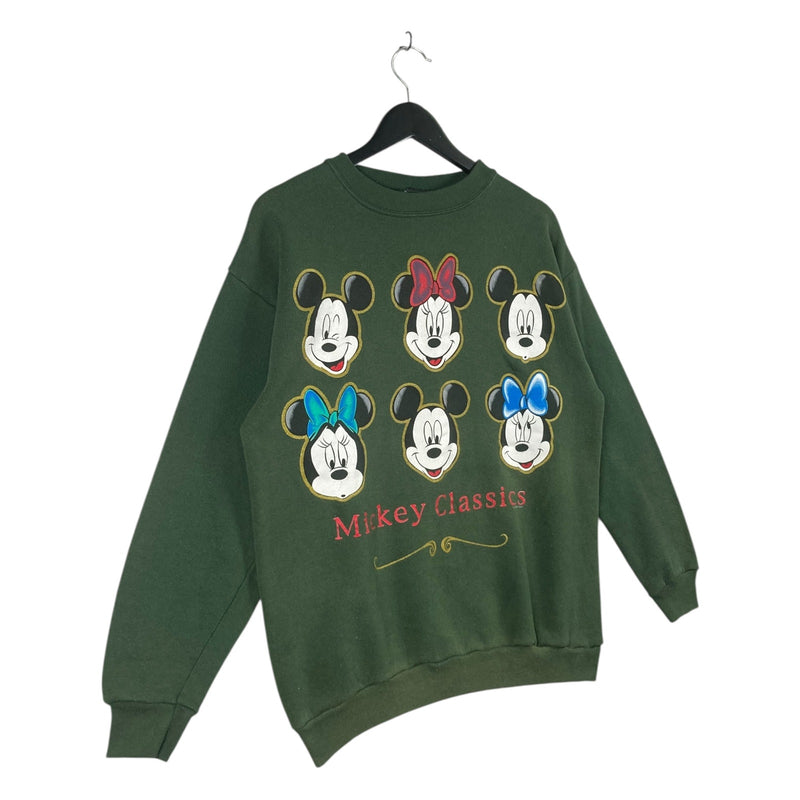 Vintage Disney Mickey Mouse Minnie Mickey Classics Crewneck