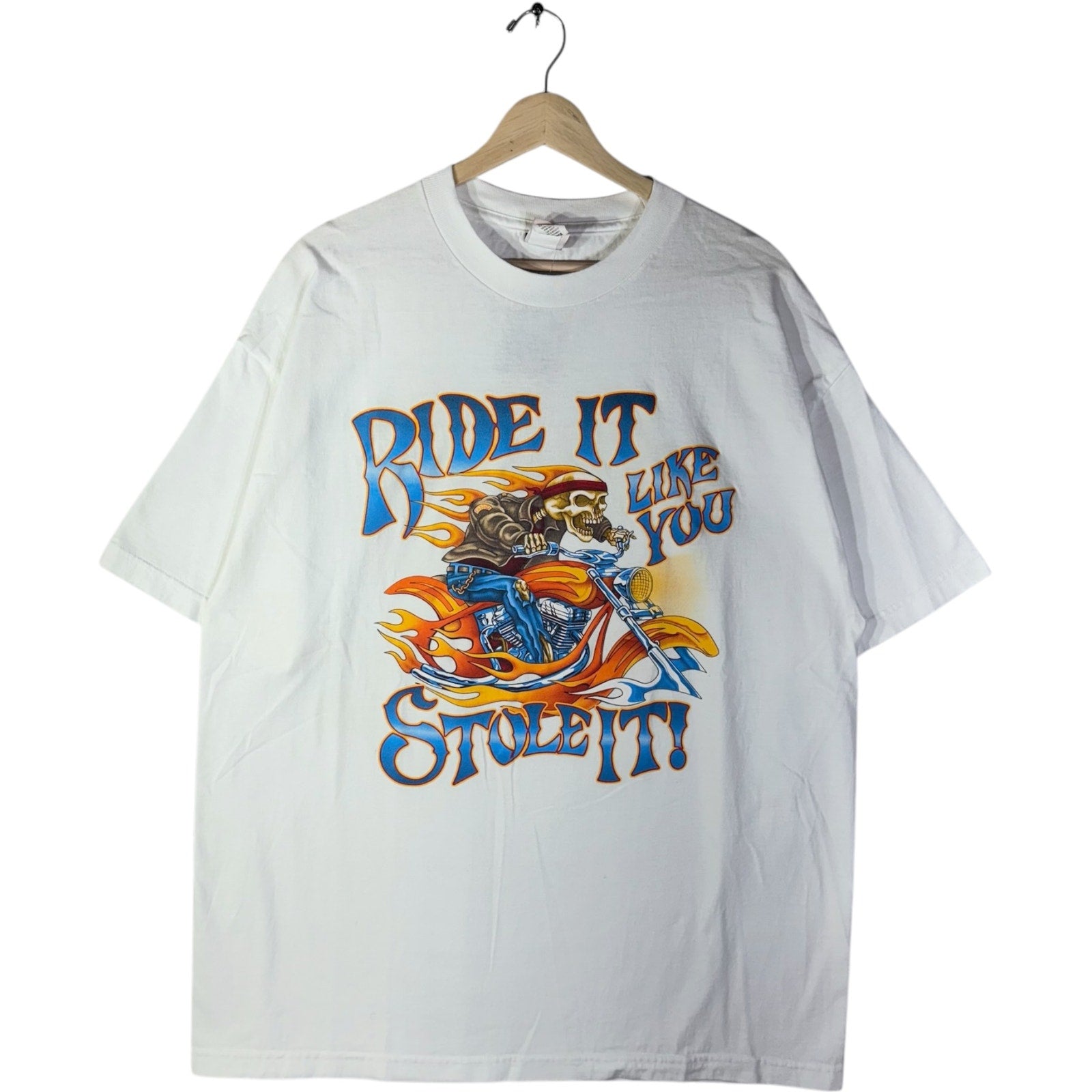 Vintage Hot Leathers "Ride It Like You Stole It" Biker Tee