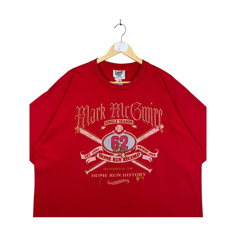 Vintage Mark McGwire 62 Home Run Record MLB T-Shirt