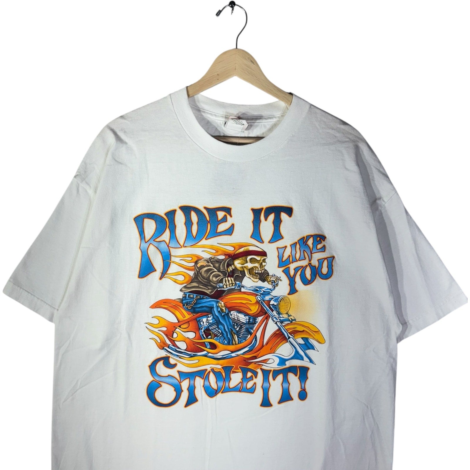 Vintage Hot Leathers "Ride It Like You Stole It" Biker Tee