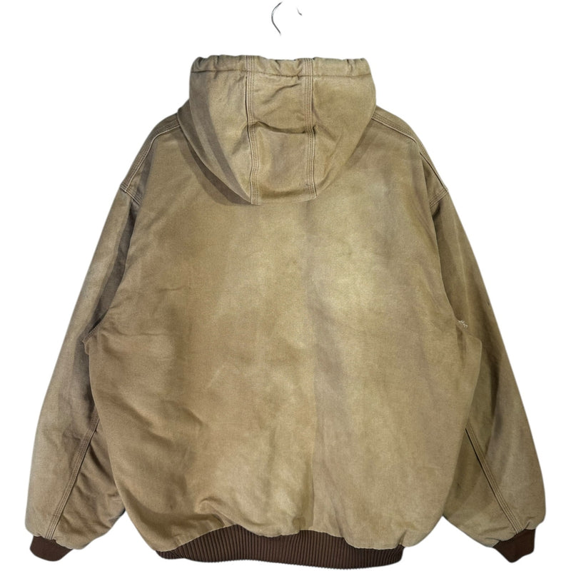 Vintage Carhartt Flannel-Lined Hooded Workwear Jacket