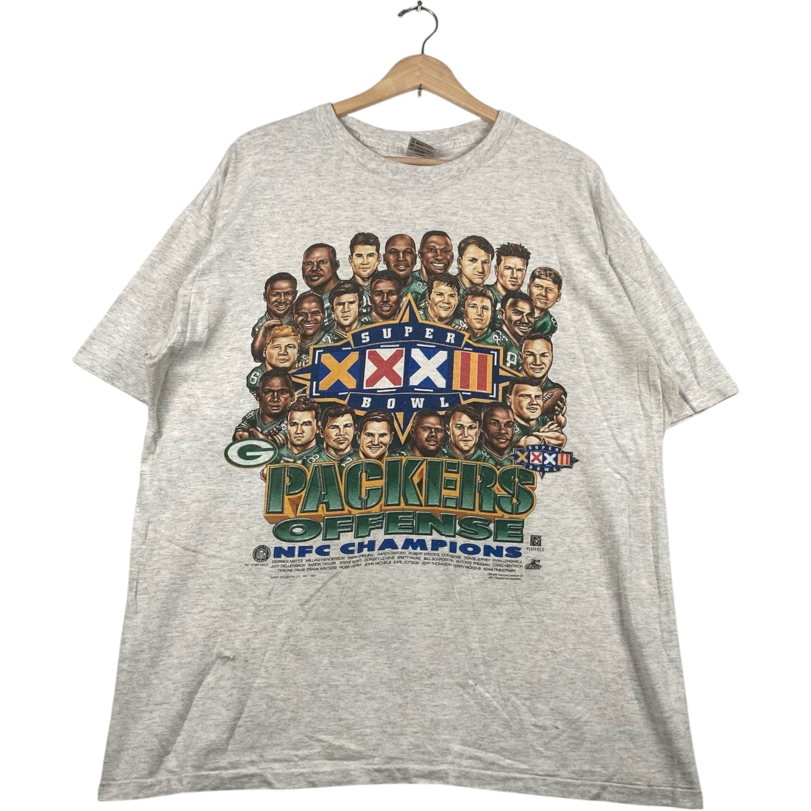 Vintage Green Bay Packers Super Bowl XXXI Champions 1997 Tee