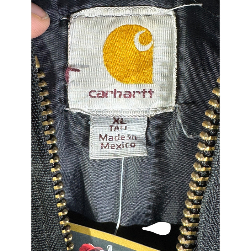 Vintage Carhartt Canvas Hooded Full Zip Workwear Jacket