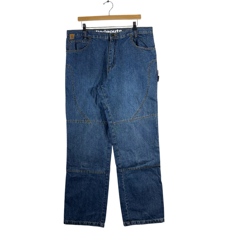 Vintage Red Route Straight Leg Denim Jeans 38 x 33