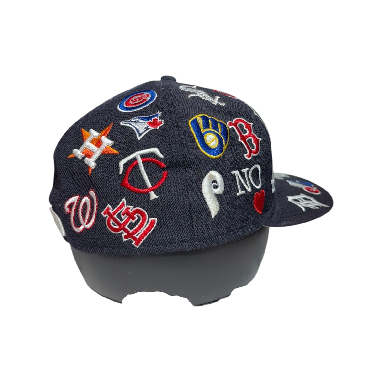 Vintage Supreme x New Era MLB Team Logos Fitted Hat