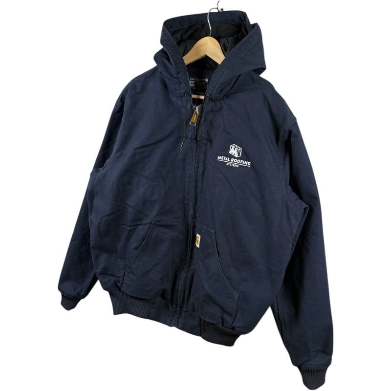 Vintage Carhartt Canvas Full Zip Hooded Workwear Jacket