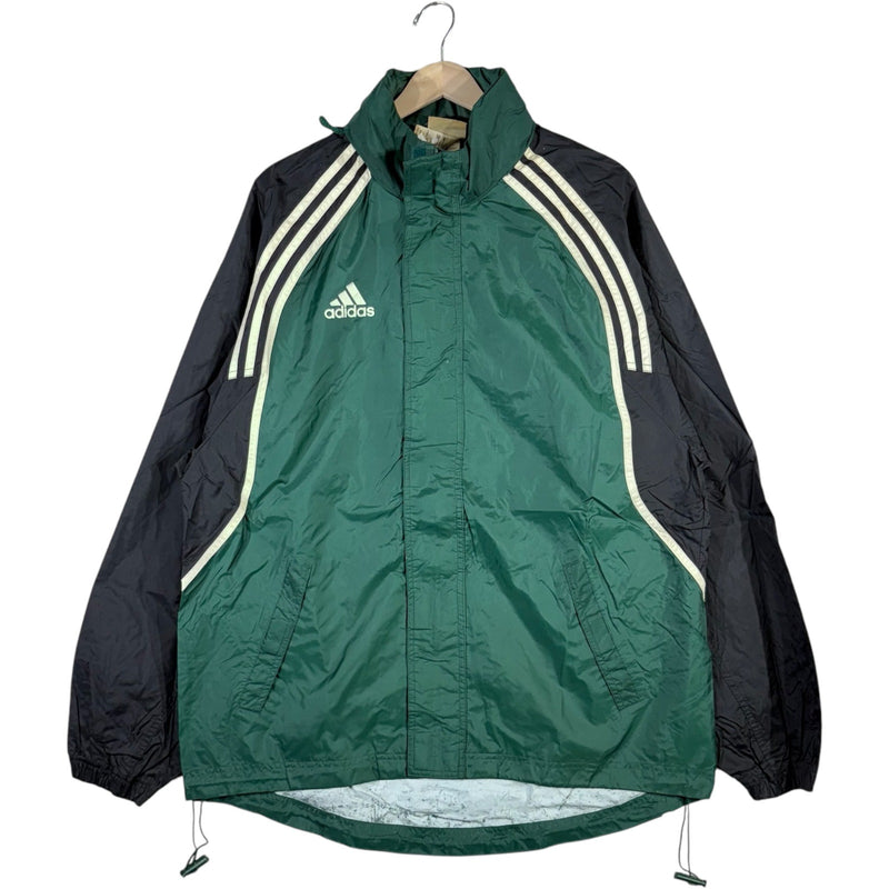 Vintage Adidas Originals Drawstring Color Block Windbreaker