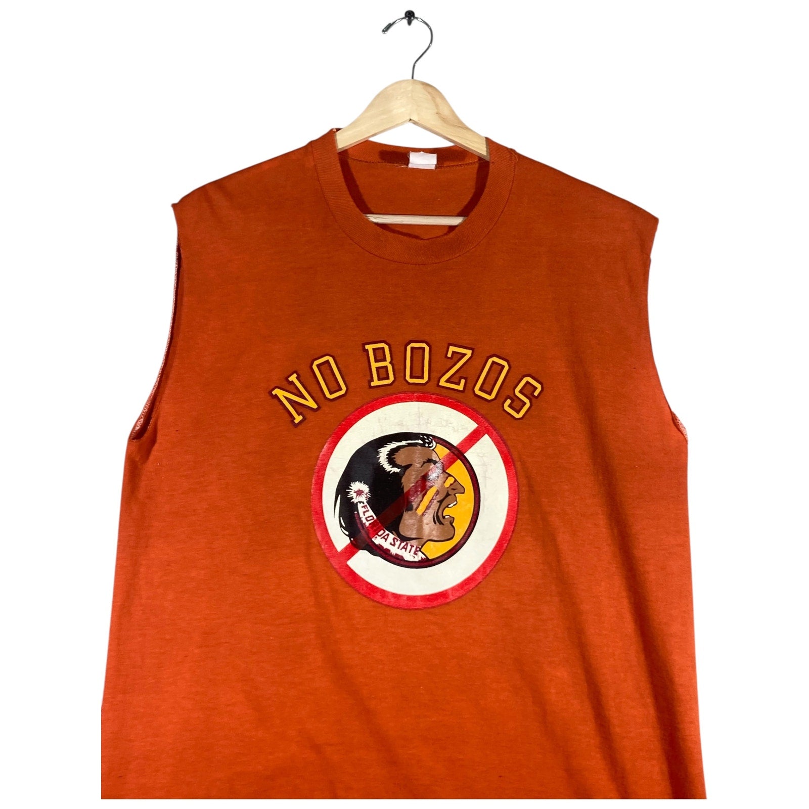 Vintage No Bozos Muscle Sleeves Tank Top