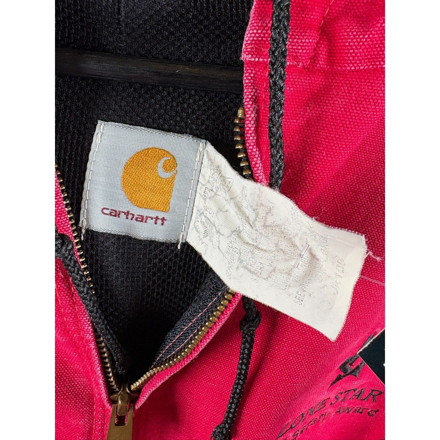 Vintage Carhartt Canvas Full Zip Hooded Workwear Jacket