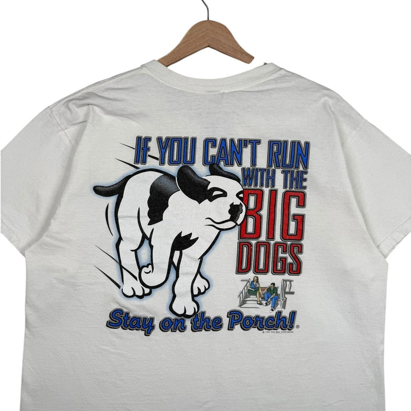 Vintage Big Dogs Graphic Humor Tee T-Shirt