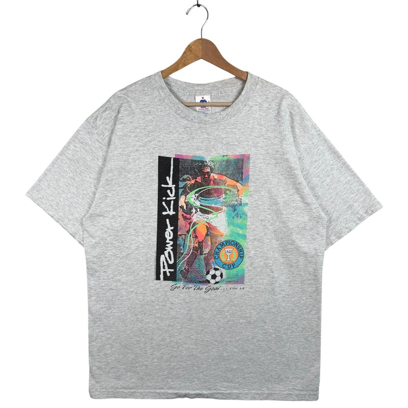 Vintage Power Kick Bible Verse Graphic T-Shirt