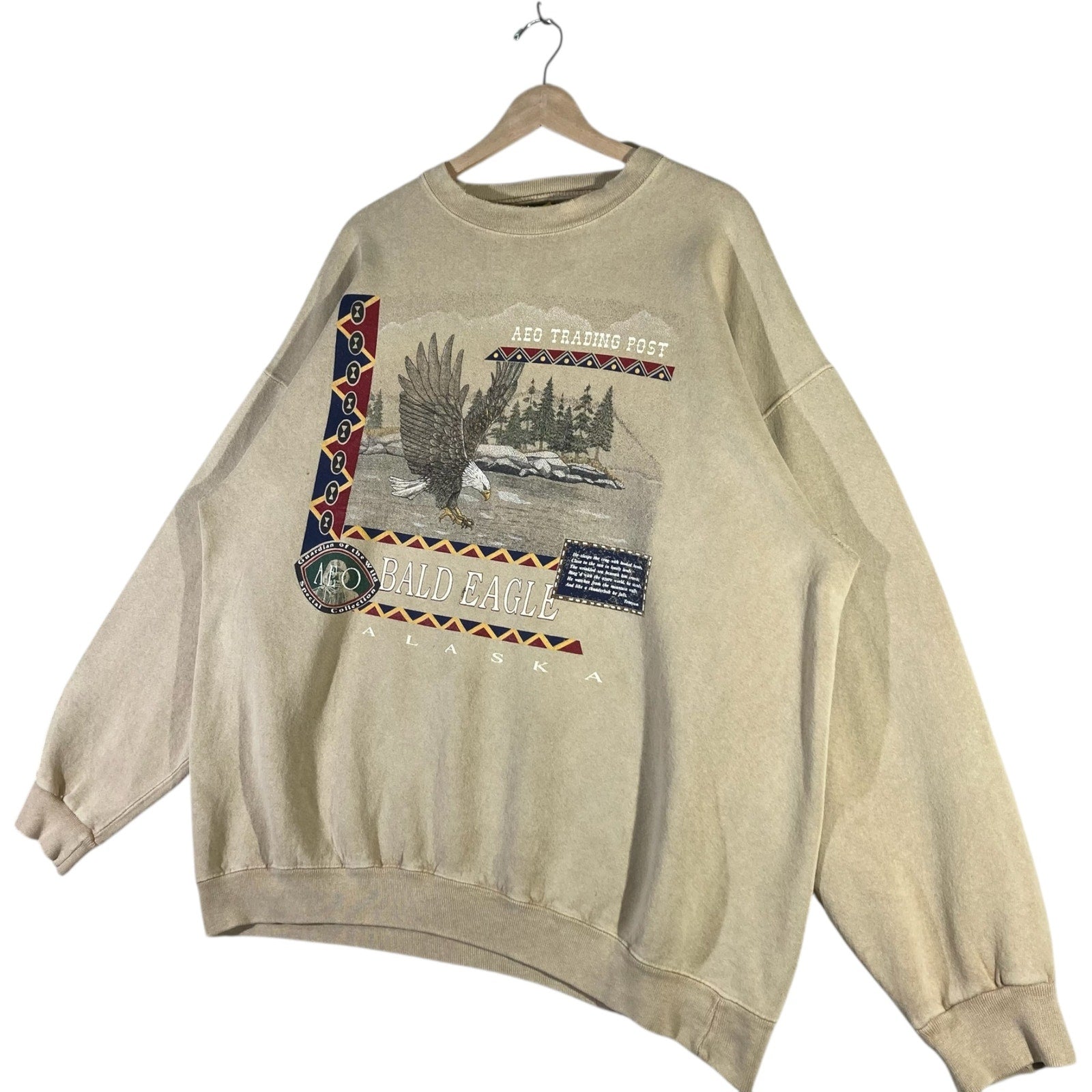 Vintage American Eagle Bald Eagle Alaska Souvenir Crewneck