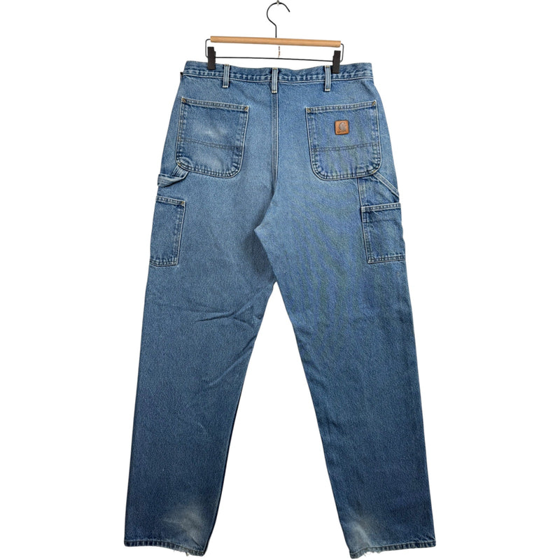 Vintage Carhartt Straight Carpenter Denim Jeans 36x36