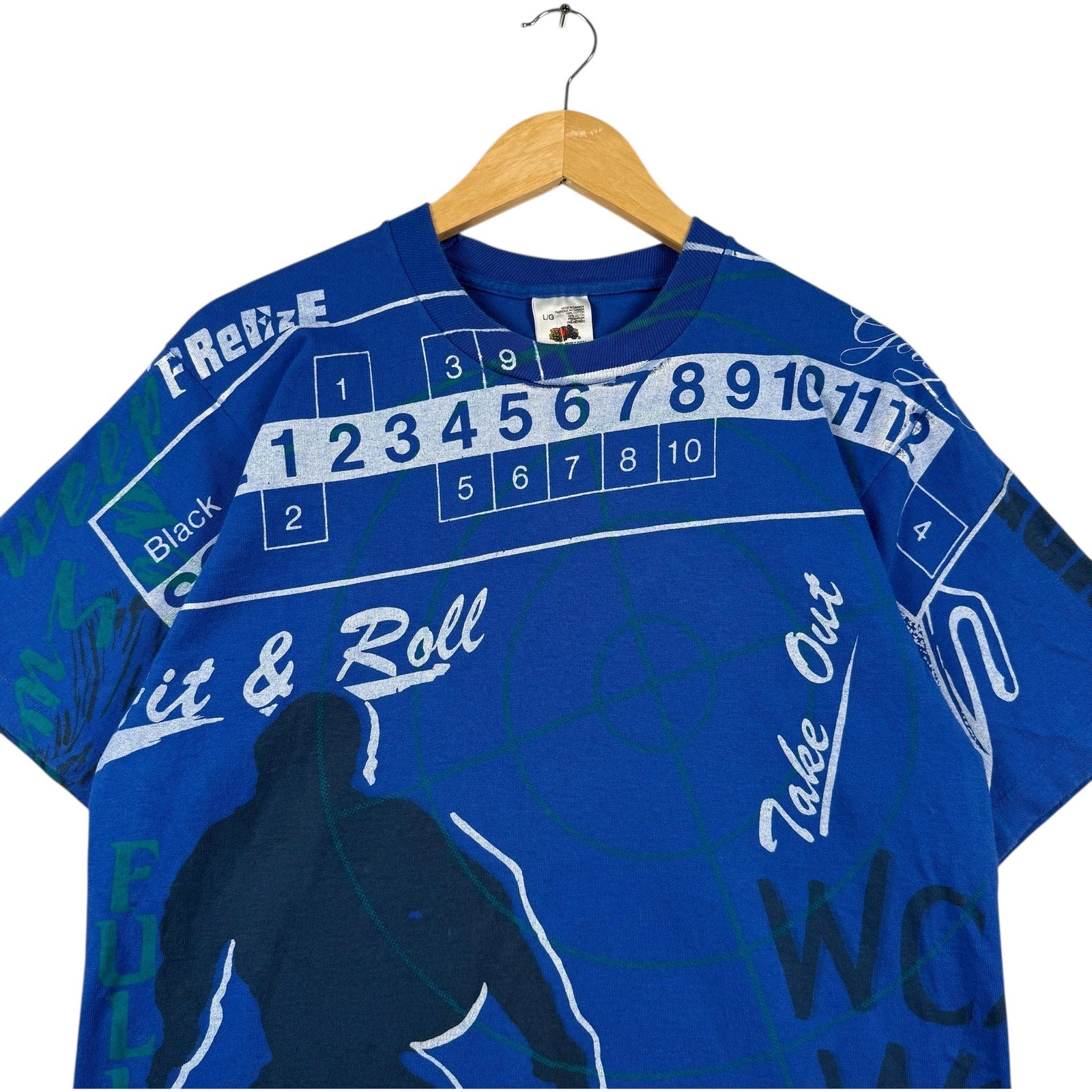 Vintage Curling "Hit & Roll" AOP Tee