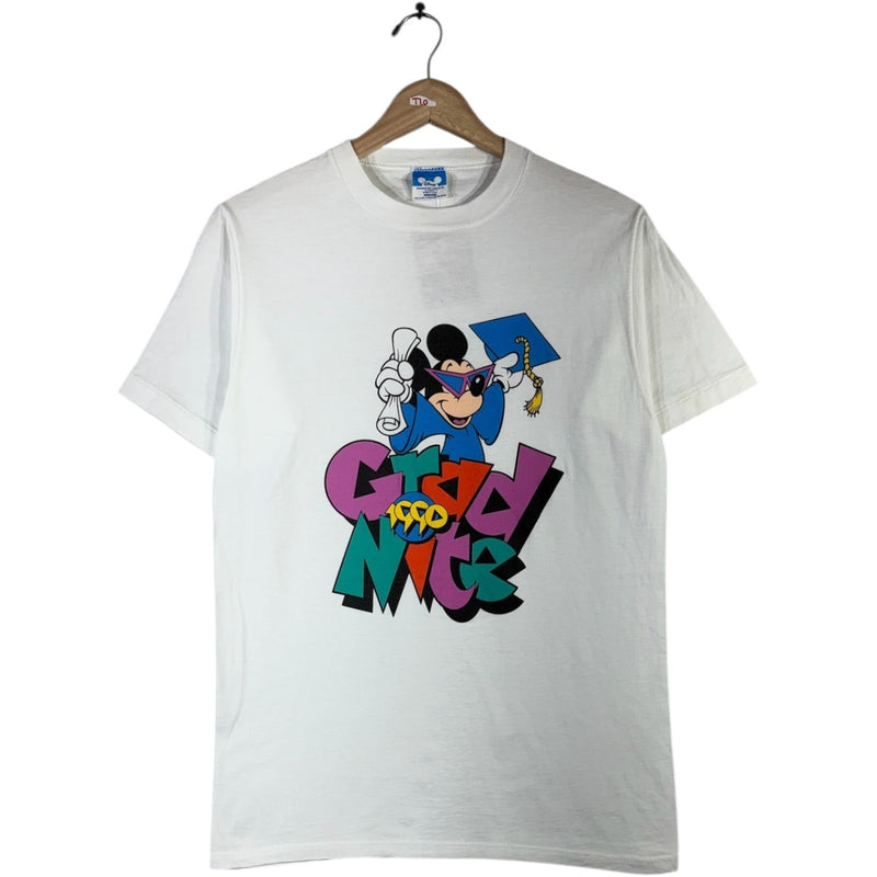 Vintage Disney Mickey Grad Nite 1990 Graphic T-Shirt