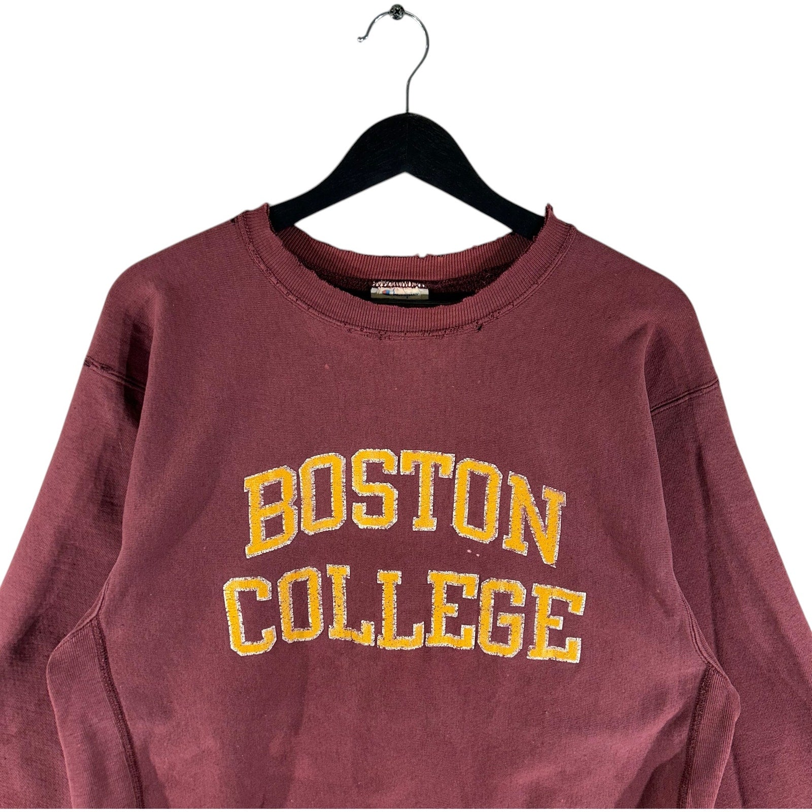 Vintage Champion Reverse Weave Boston College Spellout Crewneck