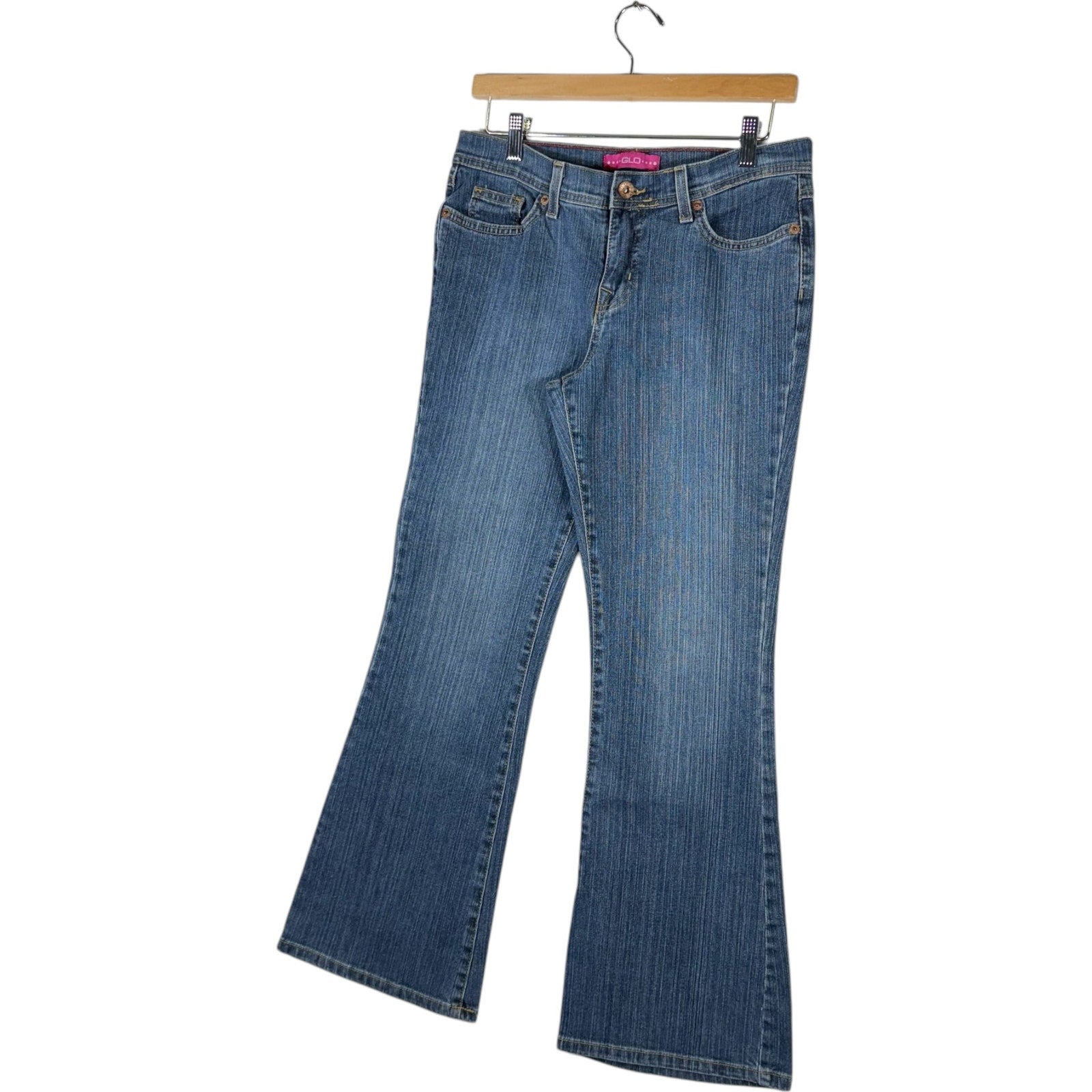 Vintage Glo Flared Denim Jeans 9