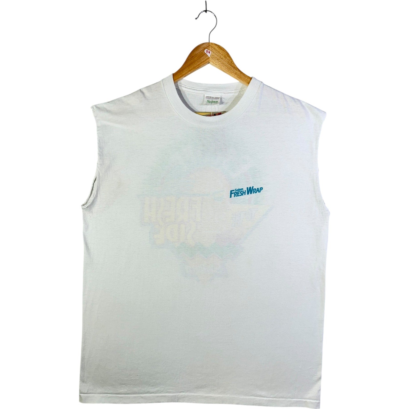 Vintage Salem Fresh Wrap Muscle Sleeves Tank Top