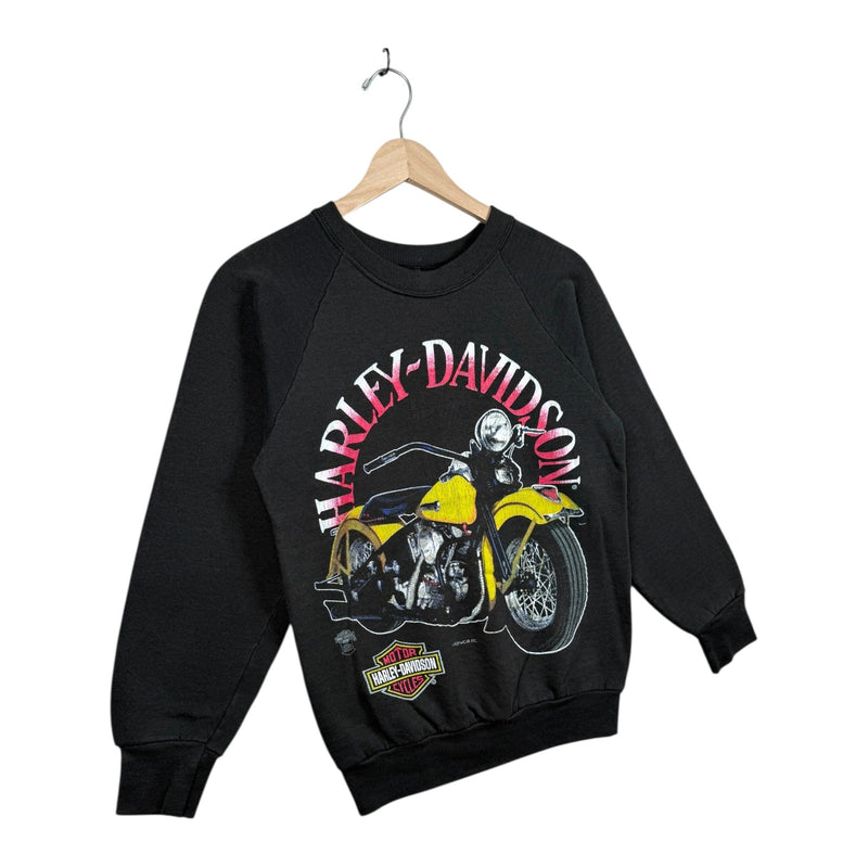 Vintage Harley Davidson Motorcycle Graphic Crewneck