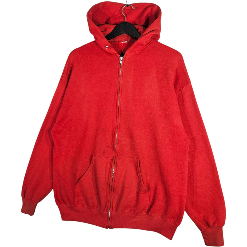 Vintage Full Zip Blank Hoodie