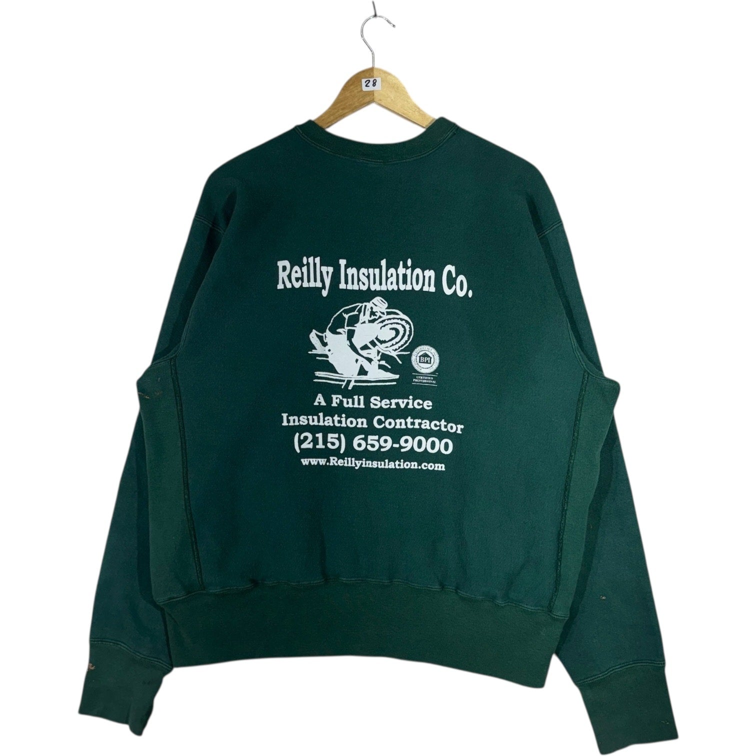 Vintage Camber Reilly Insulation Crewneck
