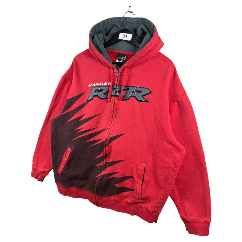 Vintage Polaris Ranger RZR Chest Embroidered Graphic Hoodie
