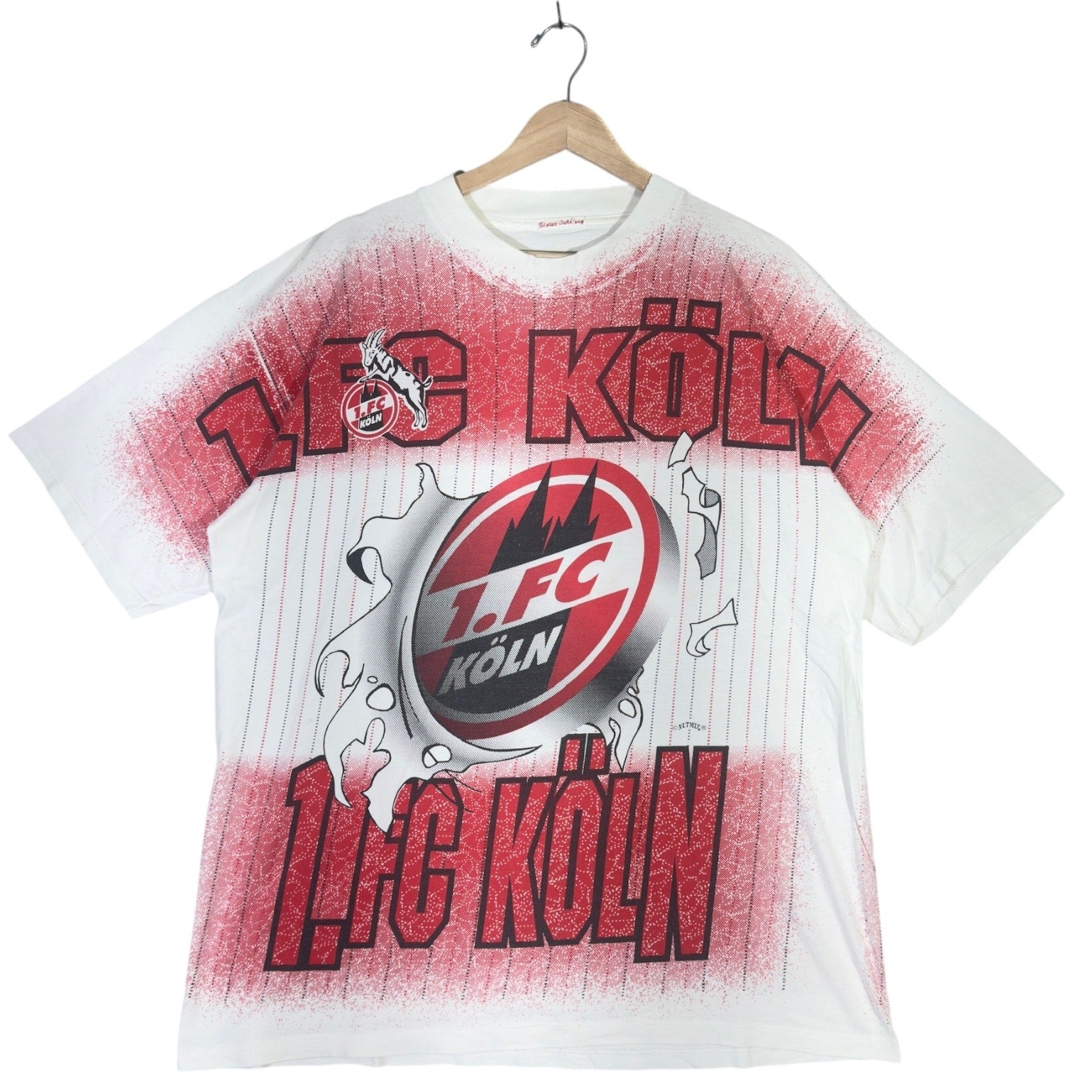 Vintage 1. FC Koln Team Logo Breakthrough AOP Soccer Tee