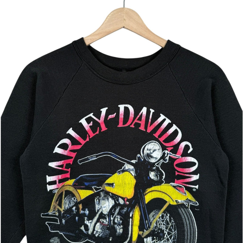 Vintage Harley Davidson Motorcycle Graphic Crewneck