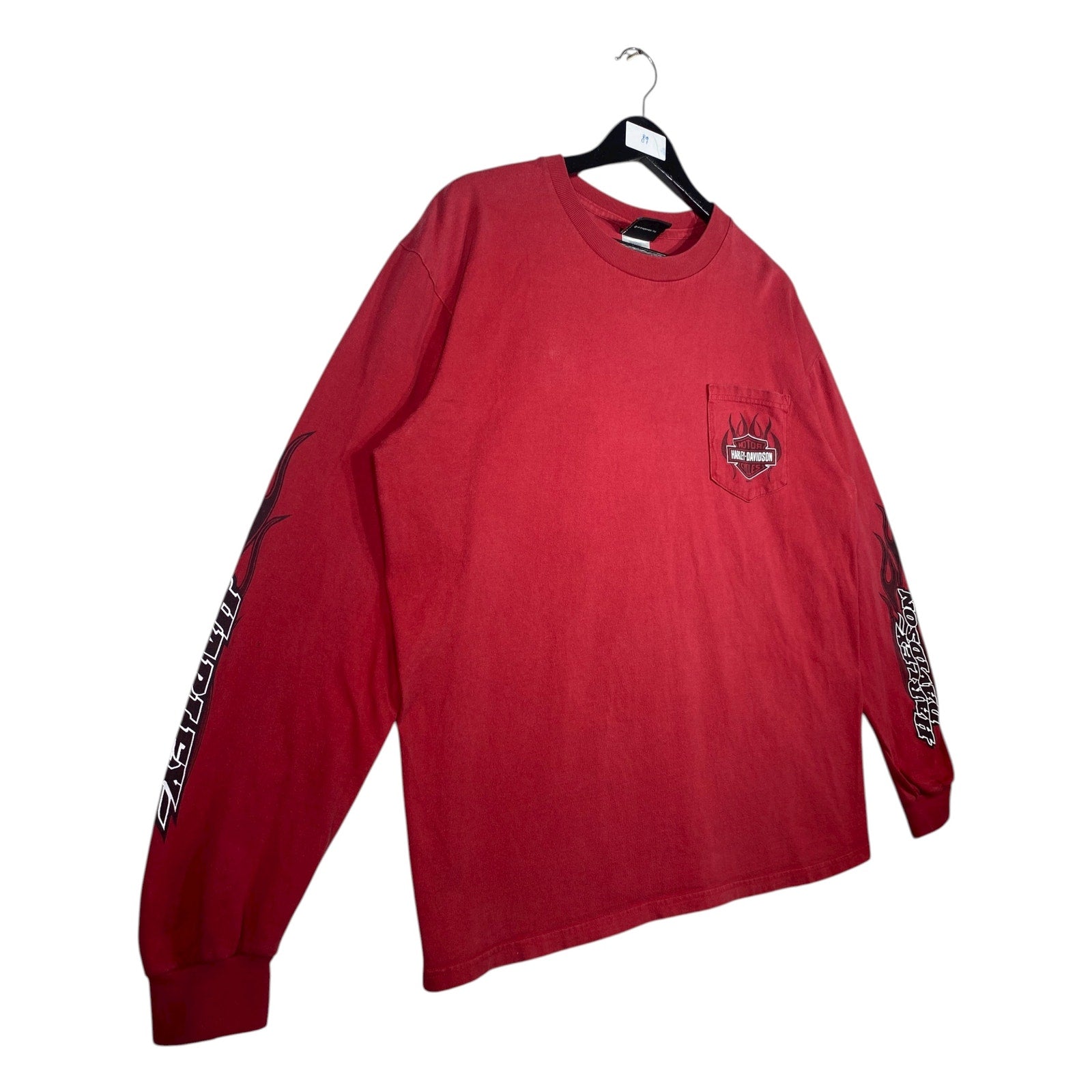 Vintage Harley Davidson Graphic Pocket Long Sleeve T-Shirt