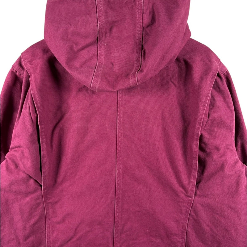 Vintage Carhartt Sherpa Lined Hooded Full Zip Workwear Jacket