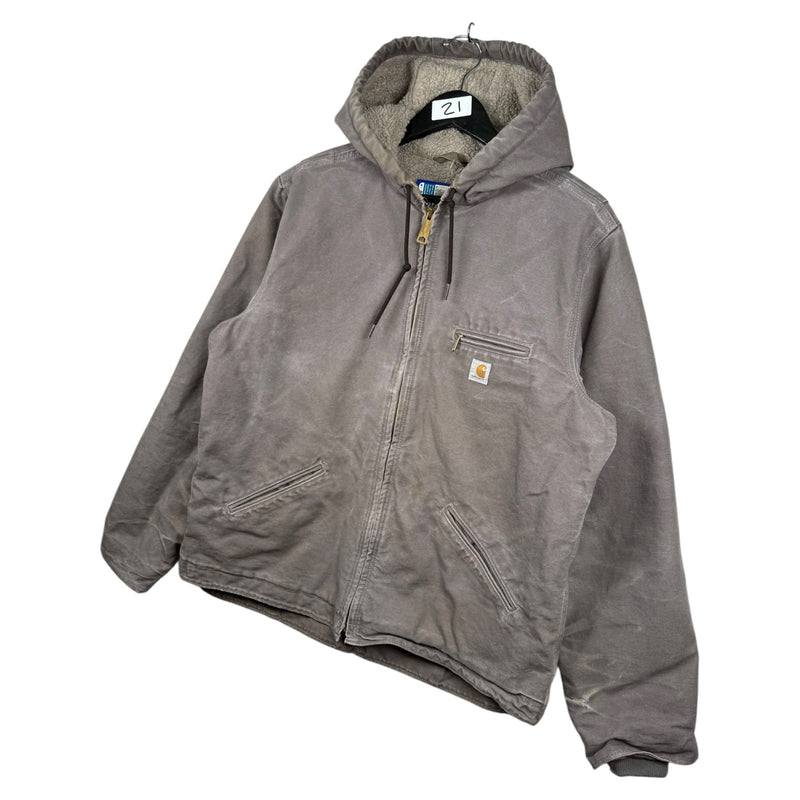 Vintage Carhartt Sherpa-Lined Full Zip Hoodie