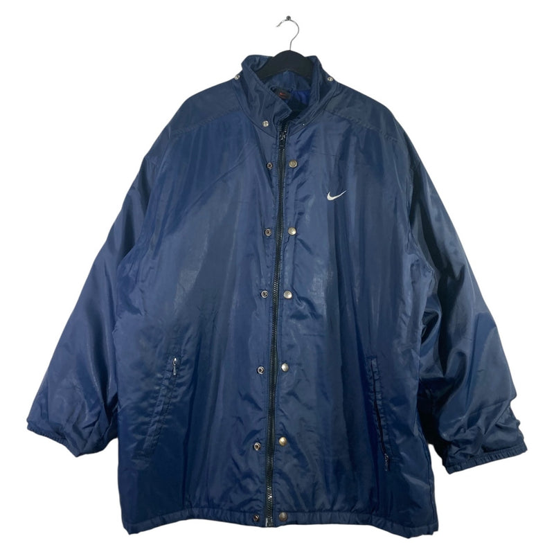 Vintage Nike Back Logo Full Zip Snap Button Windbreaker