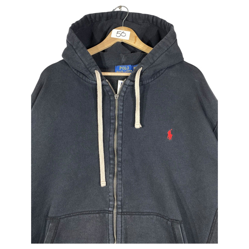Vintage Polo Ralph Lauren Bomber Jacket Hoodie