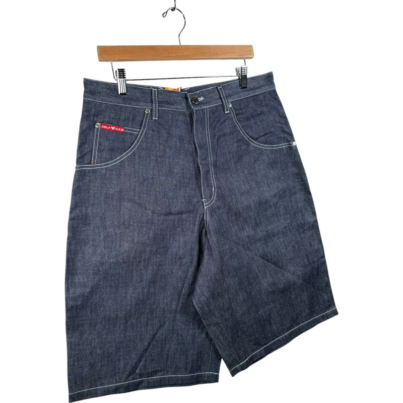 Vintage Delf USA Carpenter Denim Shorts 36