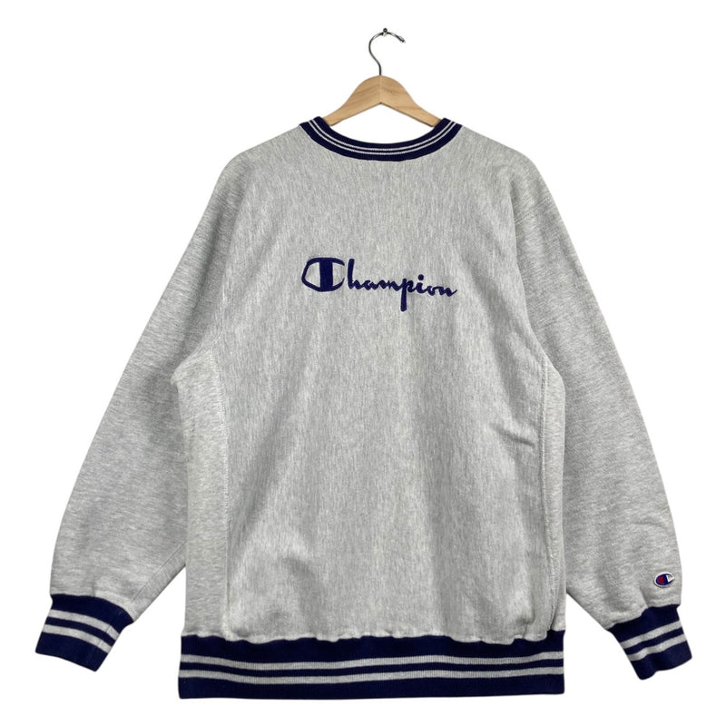 Vintage Champion Reverse Weave Logo Fleece Crewneck
