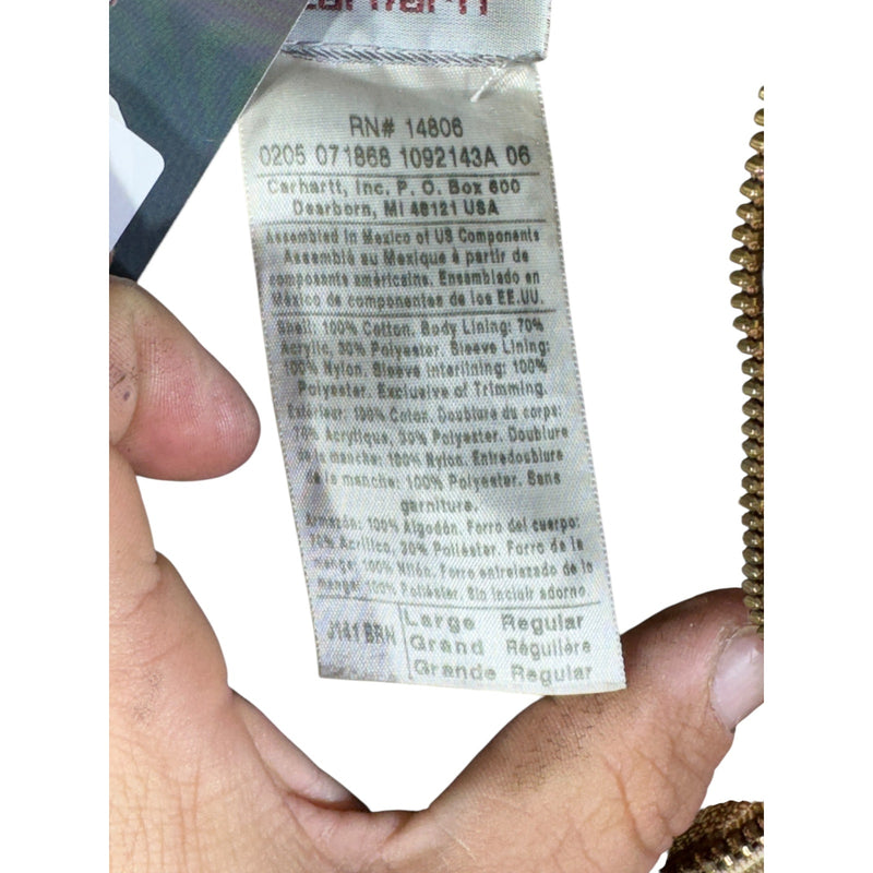 Vintage Carhartt Insulated Full Zip Hooded Workwear Jacket