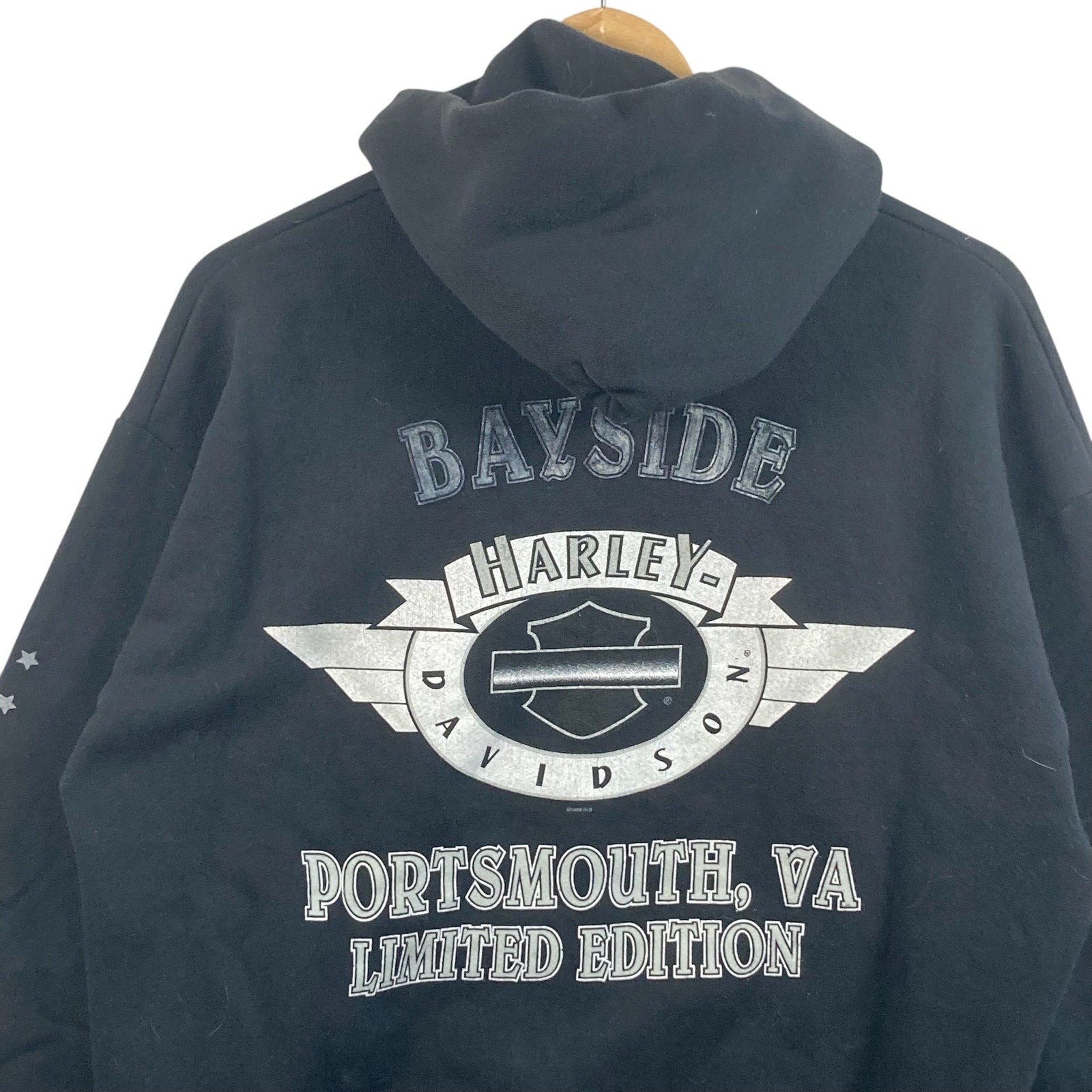 Vintage Harley Davidson Portsmouth, VA Full Zip Hoodie