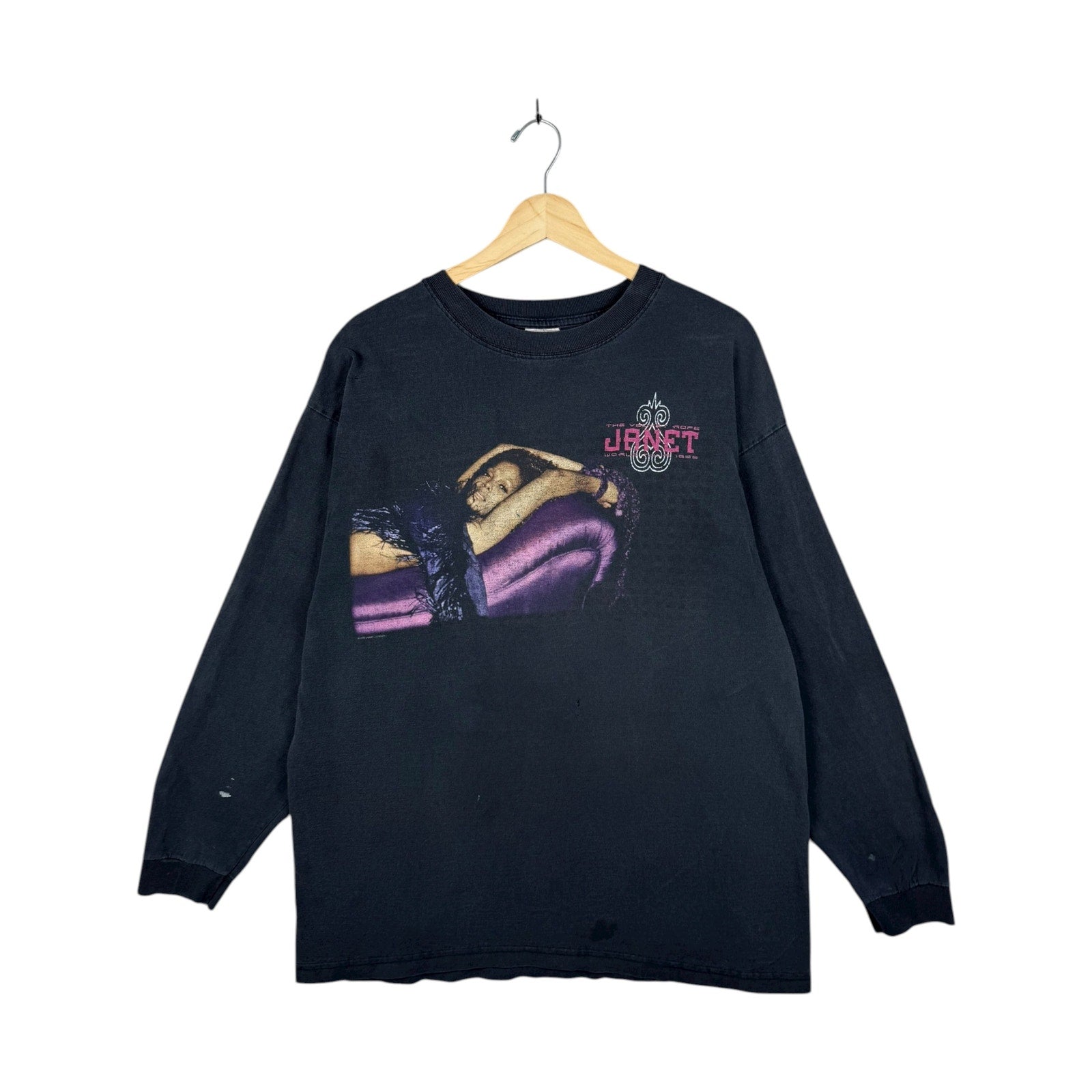 Vintage Janet Music Artist Long Sleeve T-Shirt