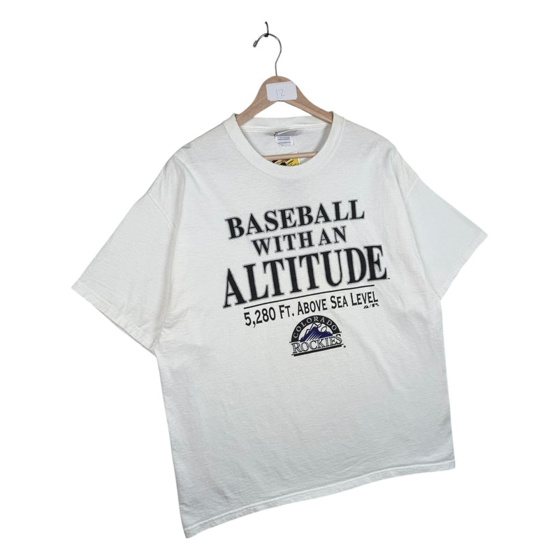Vintage Colorado Rockies Baseball With An Altitude MLB T-Shirt